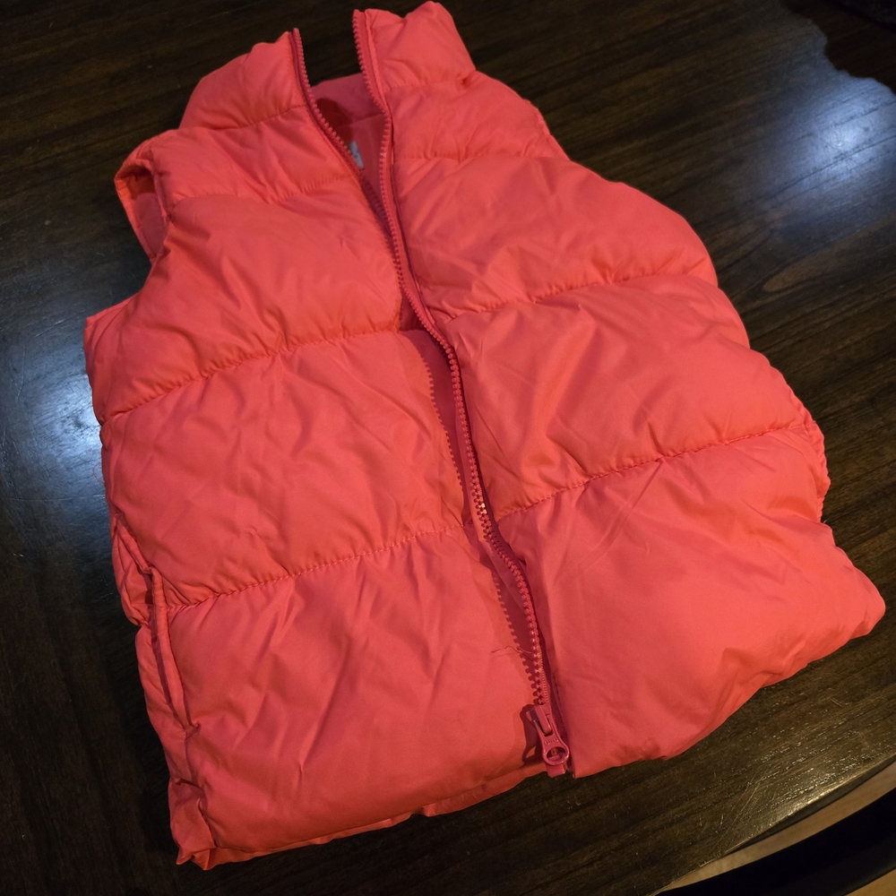 Old Navy Coral Puffer Vest